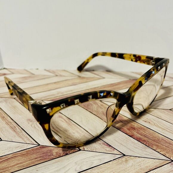 Valentino Rockstud Accents Studded Tortoise Brown Eye-Glass Frames V622S 281 130 main image 5